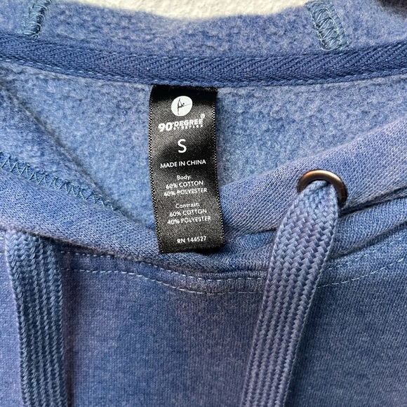 90 degree women's sz. S Soft blue
slightly sun faded hoodie - Picture 2 of 4